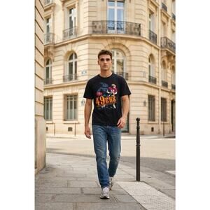 Vintage 1987 Joe Montana Salem Sportswear Single Stitch T-Shirt Size XL